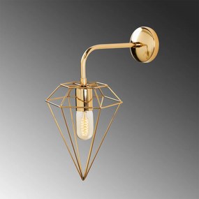 Nástenná lampa Elmas zlatá