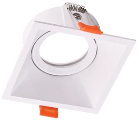 Podhľadové svietidlo Square3, 1x biele kovové tienidlo, (možnosť polohovania), w