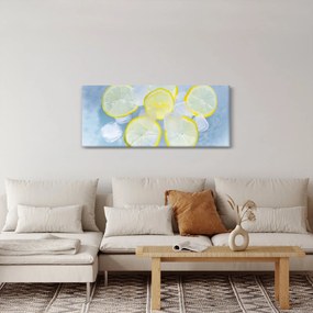 Obraz citróna v ľade (120x50 cm)