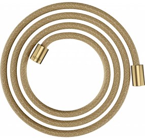 Axor ShowerSolutions - Textilná sprchová hadica 2000 mm s valcovými maticami, kartáčované zlato 28291250