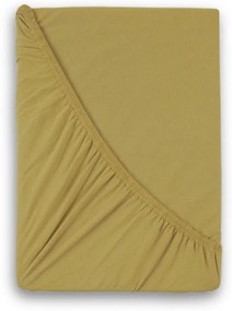 Kvalitex Luxusné bavlnené JERSEY prestieradlo s lycrou 220x200 cm - béžové