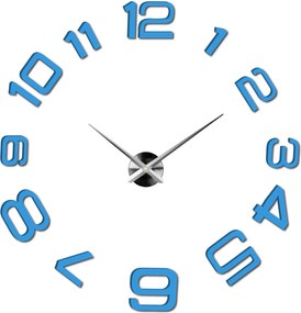 SENTOP | Moderné nalepovacie nástenné hodiny | 3D hodiny 12S053-Wanduhr HEU- analógové