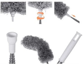 Teleskopická prachovka Clean, 80 - 280 cm