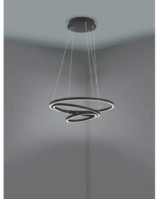 Eglo 900479 - LED Stmievateľný luster na lanku LOBINERO-Z LED/43,2W/230V čierna