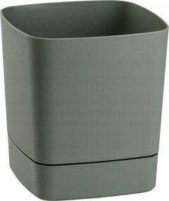 Plastový květináč s podmiskou Cubi 19x19 cm - výber z 6 prevedení