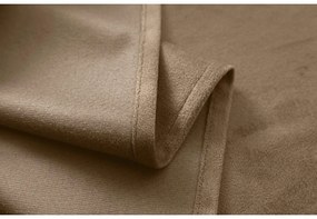 Béžový zatemňovací záves VELVET 140x270 cm Zavesenie: Riasiaca páska