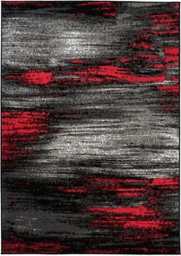 TA Koberec Z905E BLACK MAYA PP ESM Sivý Obdĺžnikový Rozmer: 80x150 cm