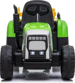 LEAN CARS Batériový traktor s prívesom XMX611 zelený