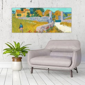 Obraz - Vincent van Gogh, Farmhouse in Provence, reprodukcia (120x50 cm)