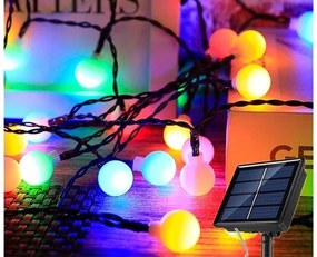 Verk 12297 Solárna dekoračná reťaz girlanda 40 LED, 690 cm, Multicolor