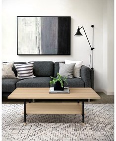 Konferenčný stolík s doskou v dubovom dekore v prírodnej farbe 60x120 cm Jugend - Woodman