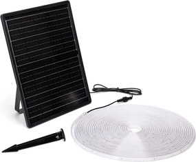 Aigostar - stmievateľný solárny LED pás/20W/3,2V 20 m 2700K IP65 + diaľkový ovládač