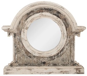 Nástenné hnedé drevené zrkadlo Avolio - 89*8*82 cm