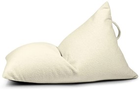 Krémový detský sedací vak z textílie buklé Razzy – SLOWDOWN