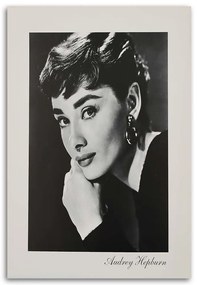 Gario Obraz na plátne Audrey Hepburn - sépiový portrét Rozmery: 40 x 60 cm