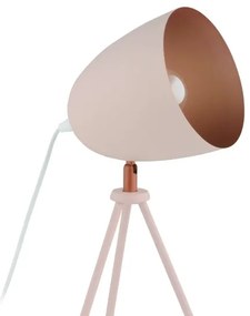 Eglo 49727 - Stolná lampa CHESTER 1xE27/60W/230V biela/medená