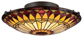 Elstead QZ-WEST-END-F - Stropné svietidlo Tiffany WEST 2xE27/75W/230V