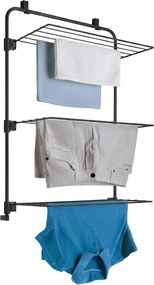 METALTEX Závesný sušiak na dvere, 11m, GALE, čierny, 57 x 31 x 93 cm