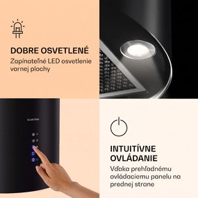 Klarstein Barella, digestor, 38 cm, 518 m³/h, LED, biely