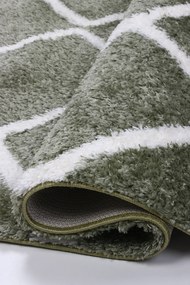 Koberec Boho 613 GREEN/CREAM rozmery koberec: 80x150 cm