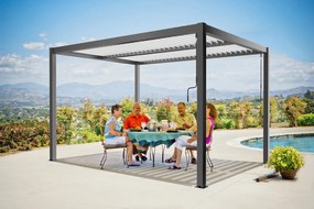 Hliníková pergola Lotan 300x400 cm - čierna