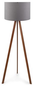 Stojacia lampa AYD 1xE27/60W/230V šedá/hnedá