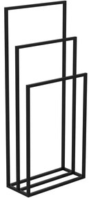 Vešiak na uteráky 105x45 cm čierna