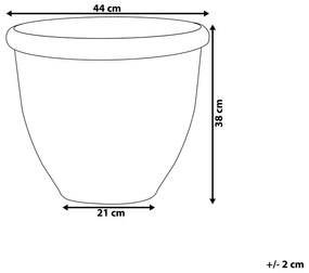 Kvetináč TEMORA 38x44x44 cm (sklolaminát) (hnedá). Vlastná spoľahlivá doprava až k Vám domov. 1018934