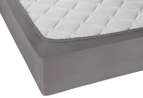 Biberna Napínacia džersejová plachta (strieborná/sivá, 140 – 160 x 200 cm)  (100227068)