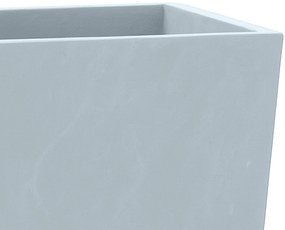 Sada 3 ks kvetináčov 2 square - sivá