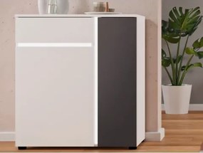 Komoda so zásuvkou Kato, s osvetlením%