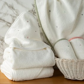 DETSKÝ BAVLNENÝ UTERÁK BABY60 SADA 3KS 70X140 CM BIELA
