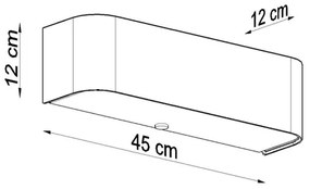 Sollux SL.0777 - Nástenné svietidlo LOKKO 2xE14/60W/230V biela