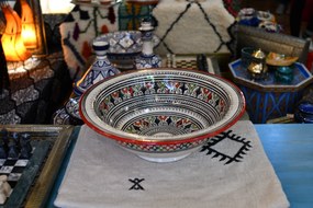 Orientálne ručne maľované umývadlo FES 04