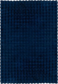 Flair Rugs, Kusový koberec Waffle Faux Fur Navy, 180x290, modrá, obývacia izba