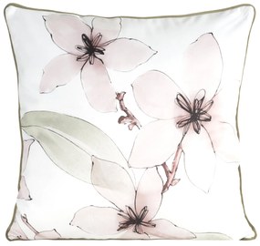 EUROFIRANY DEKORAČNÁ OBLIEČKA NA VANKÚŠ PREMIUM BIANCA 60X60 CM KVETY