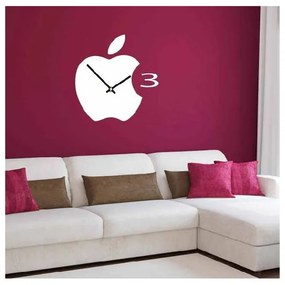 Nástenné hodiny plastové do kuchyne APPLE, 35x35 cm l 3D hodiny X0021-HEU-