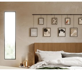 Čierne kovové rámčeky na stenu v súprave 9 ks 223x77,5 cm Exhibit – Umbra