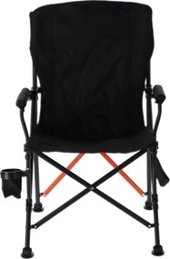 CH Skladacie kempingové kreslo - čierna