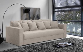 Pohovka rozkladacia na lôžko Genf, béžová látka