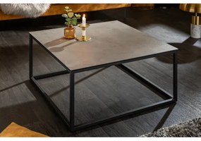 Konferenčný stôl 40671 75x75cm Marble Look Ceramik Cement  - Komfort-nábytok
