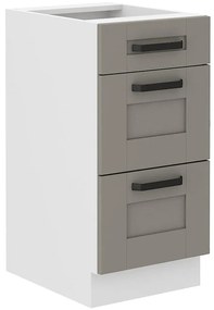 Kuchynská skrinka Luna claygrey/biela 40D 3S BB