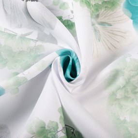 Biante Teflónový štvorcový obrus TF-044 Tyrkysové ruže na bielom 50x50 cm