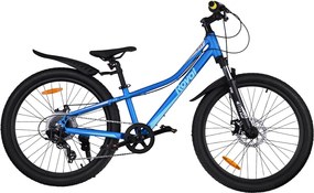 RoyalBaby Bicykel 24 palcov STUDENT BICYCLE 7–17 pre deti a mládež RB24-37 modrý