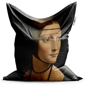 Sablio Sedací vak Dáma s hranostajom - Leonardo da Vinci - 200x140 cm