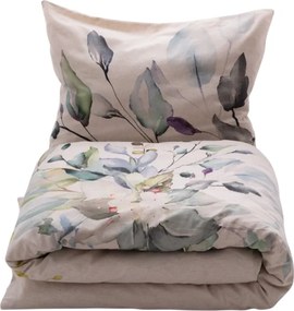 Obliečky zo zmesi bavlny a ľanu Kytica