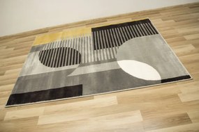 Koberec Victoria F322A sivý / svetlosivý geometrický