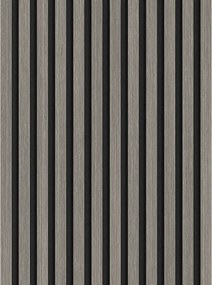 Mexen Lam-F, akustické stenové lamely 275 × 30 cm, plstený podklad 8 mm, technická dyha, dub striebristý, S105-275307-3015-007