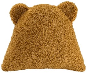 Hnedý detský pohovkový vankúš z textílie buklé Bear – Wigiwama