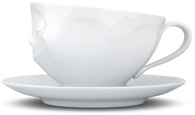 Biela šťastná porcelánová šálka na kávu 58products, objem 200 ml